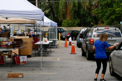 St. Petersburg Free Clinic drive through service