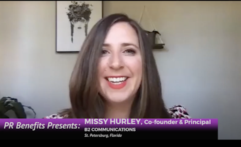 Image for Co-founder Missy Hurley appears on “PR Benefits” show