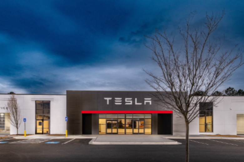 Rendering of the first Tesla dealer in the Tampa Bay region