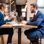 two people at restaurant